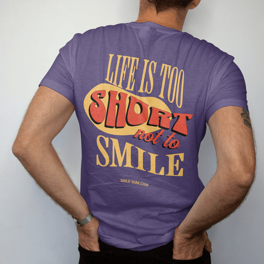 Life's too short purple short sleeve