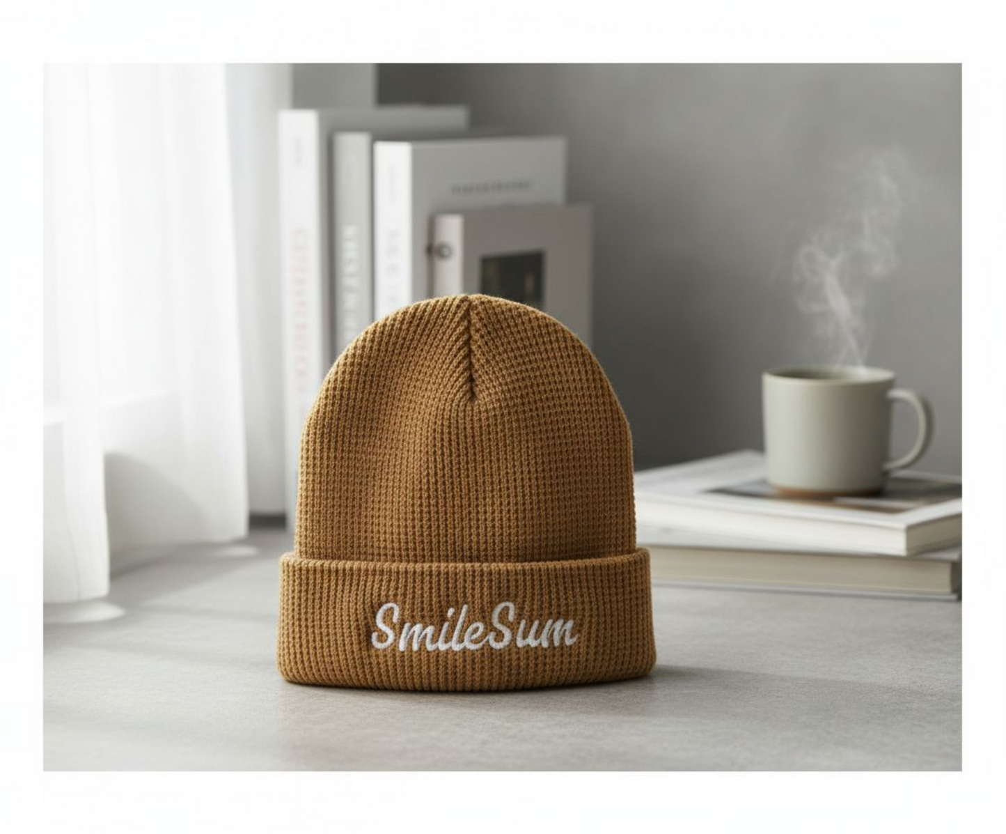 SmileSum Waffle Beanie